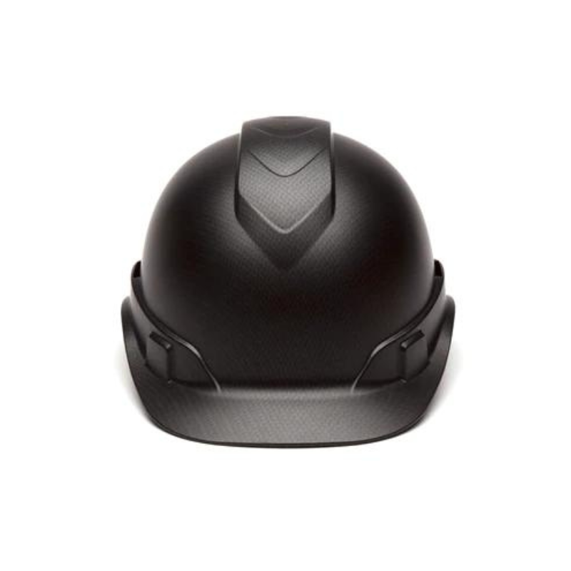 Shiny White Graphite Pyramex Ridgeline Cap Style Hard Hat 4-Point Ratchet Suspension