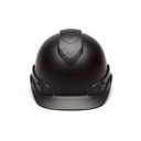 Shiny White Graphite Pyramex Ridgeline Cap Style Hard Hat 4-Point Ratchet Suspension