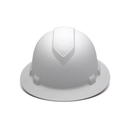 Matte White Graphite Pyramex Ridgeline Cap Style Hard Hat 4-Point Ratchet Suspension
