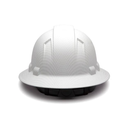 Matte White Graphite Pyramex Ridgeline Cap Style Hard Hat 4-Point Ratchet Suspension