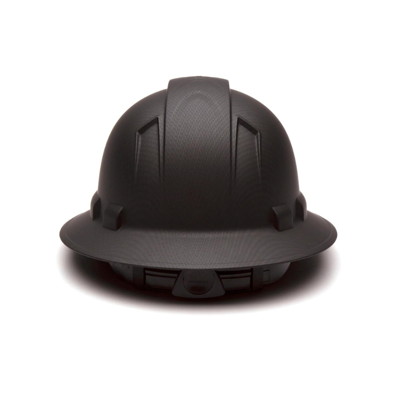 Matte White Graphite Pyramex Ridgeline Cap Style Hard Hat 4-Point Ratchet Suspension
