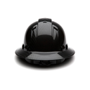Matte White Graphite Pyramex Ridgeline Cap Style Hard Hat 4-Point Ratchet Suspension
