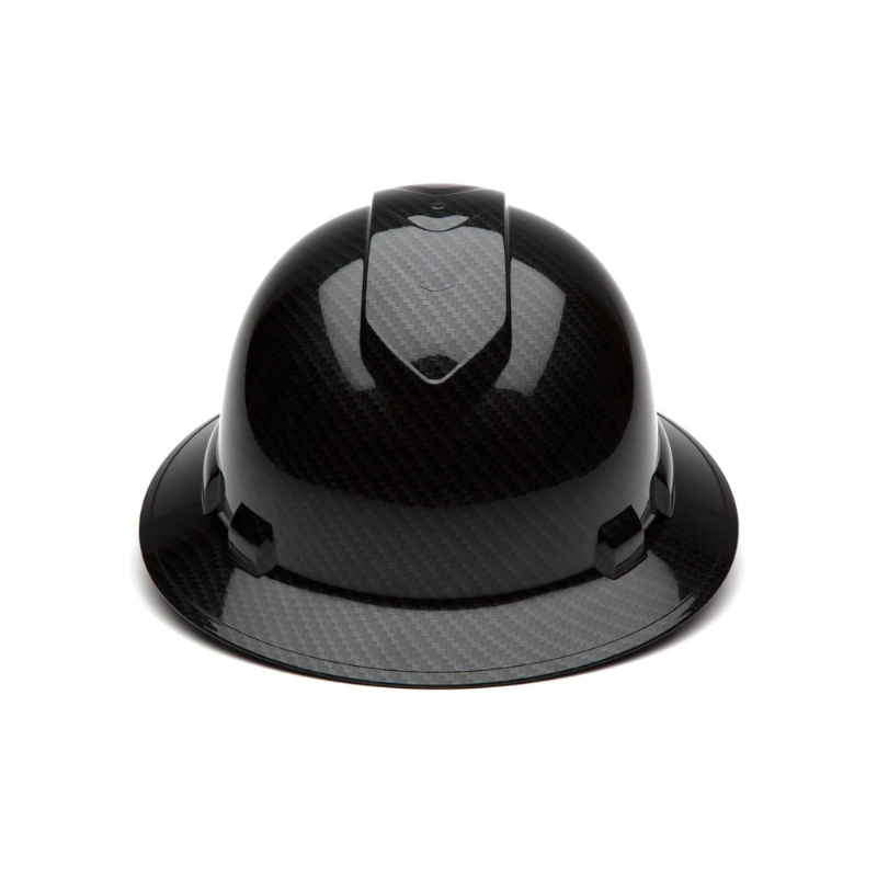 Matte White Graphite Pyramex Ridgeline Cap Style Hard Hat 4-Point Ratchet Suspension
