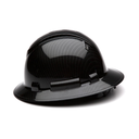 Matte White Graphite Pyramex Ridgeline Cap Style Hard Hat 4-Point Ratchet Suspension