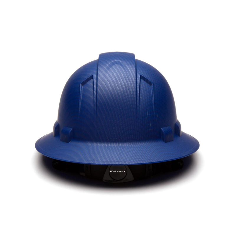 Matte White Graphite Pyramex Ridgeline Cap Style Hard Hat 4-Point Ratchet Suspension