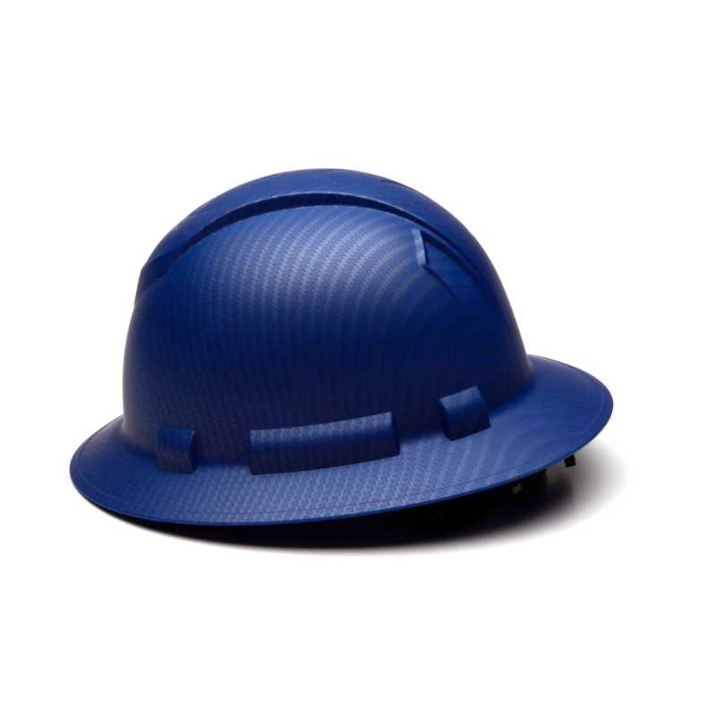Matte White Graphite Pyramex Ridgeline Cap Style Hard Hat 4-Point Ratchet Suspension