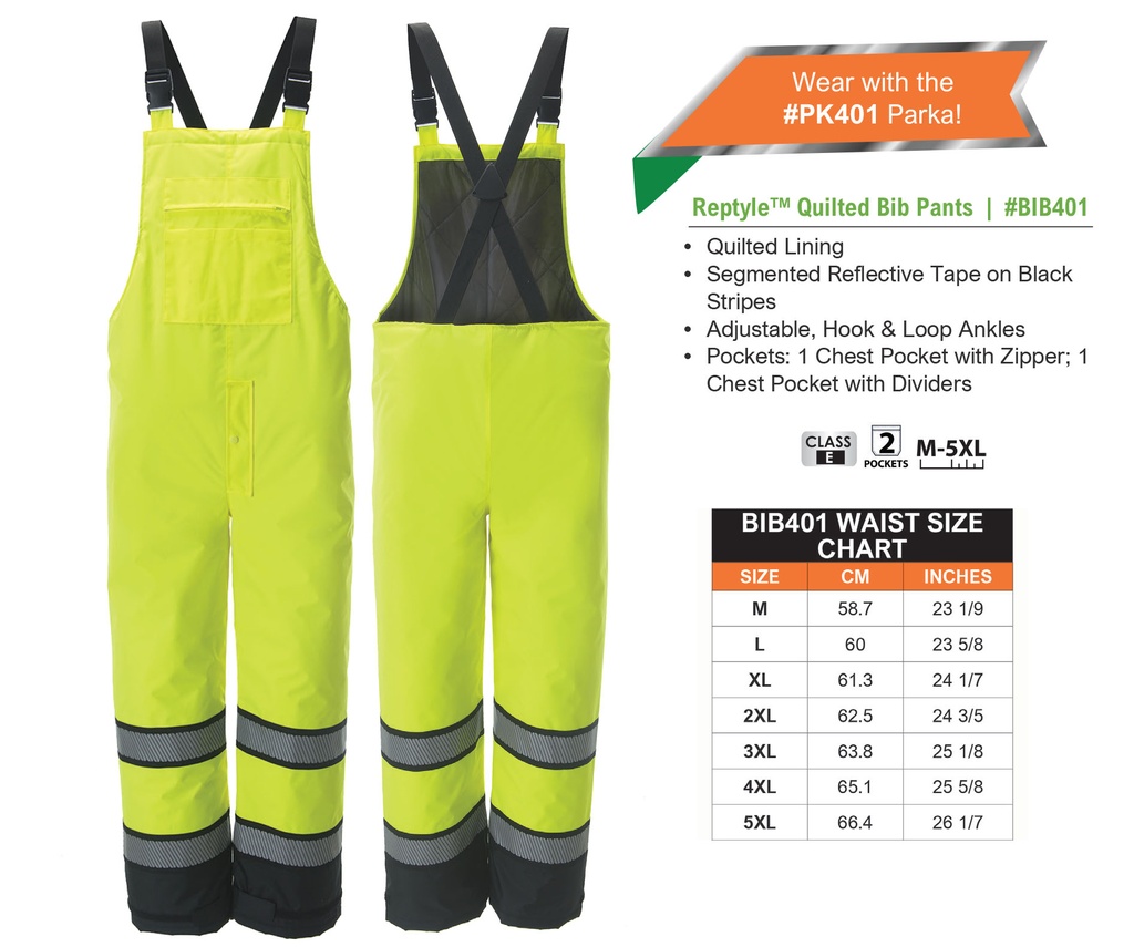 Rain Suit, Hi-Vis, 2-Piece, Class 3