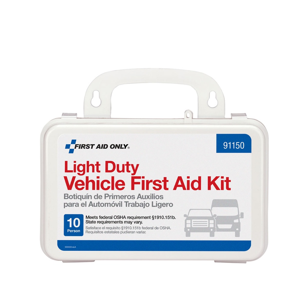 10 Person First Aid Kit, ANSI 2015 Class A (Plastic Case)