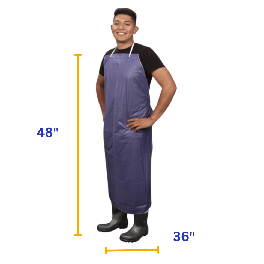 Blue Vinyl Apron