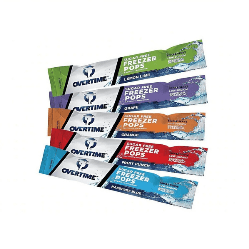 Electrolyte Freezer Pops – Overtime 3 oz Sugar-Free 150 Count Variety Pack