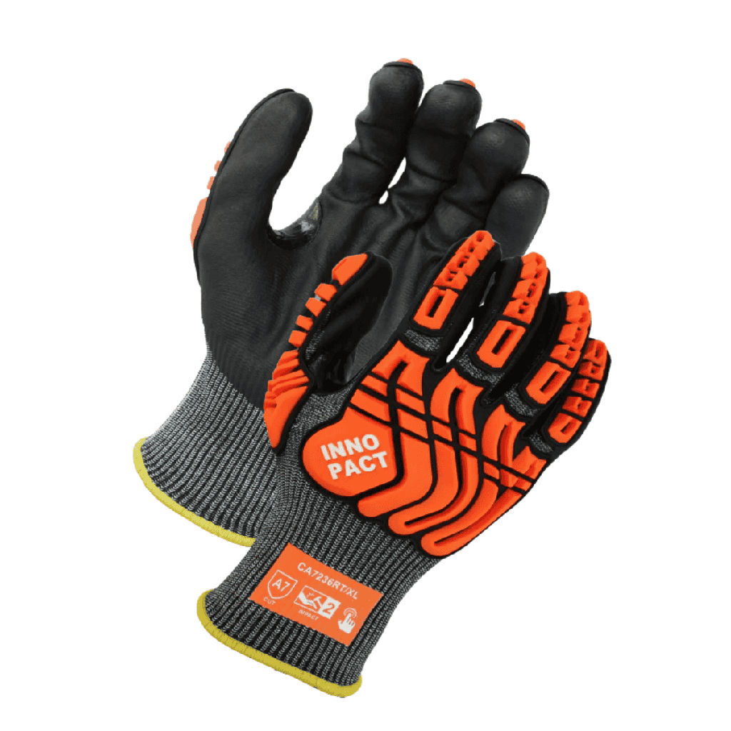 Single Pair - A7 Cut Resistant A2 Impact Gloves with Reinforced Thumb
