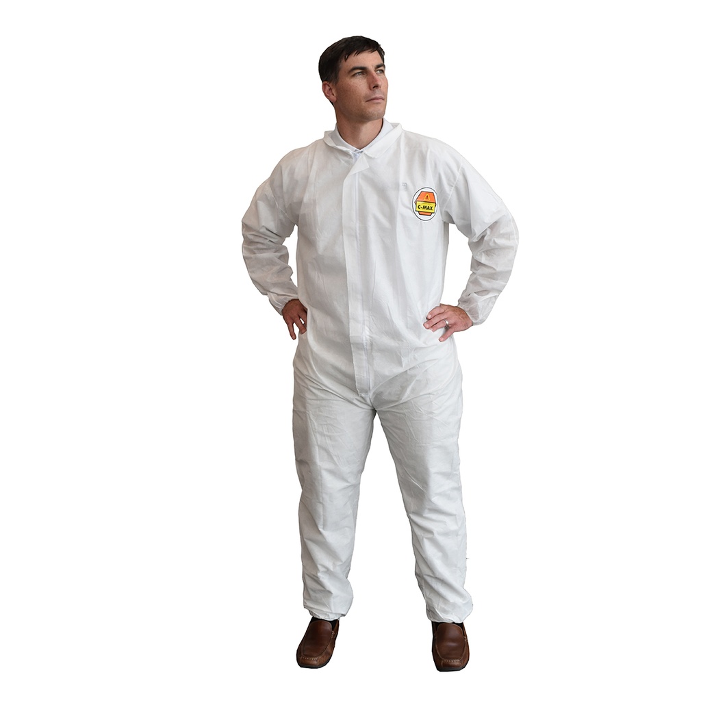 SMS Fabric Coverall with Open Elastic Wrist, Ankles & Waist (25 Pieces)