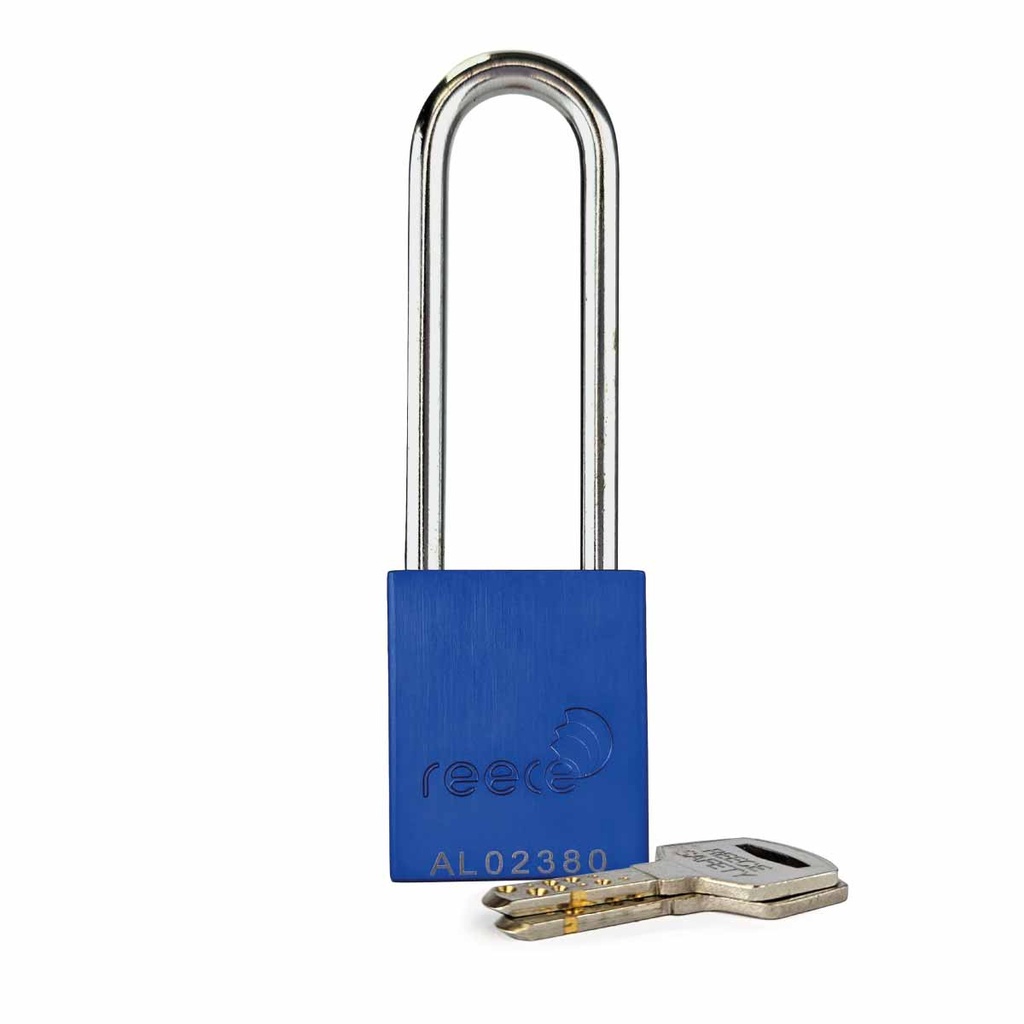 Blue REECE Aluminum Safety Long Padlock KA SET