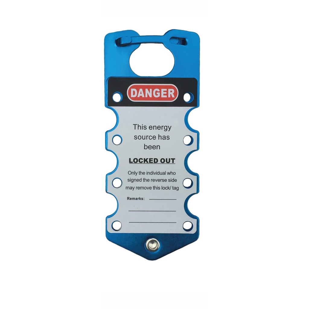 REECE Aluminum Lockout Tag Hasp - BLUE