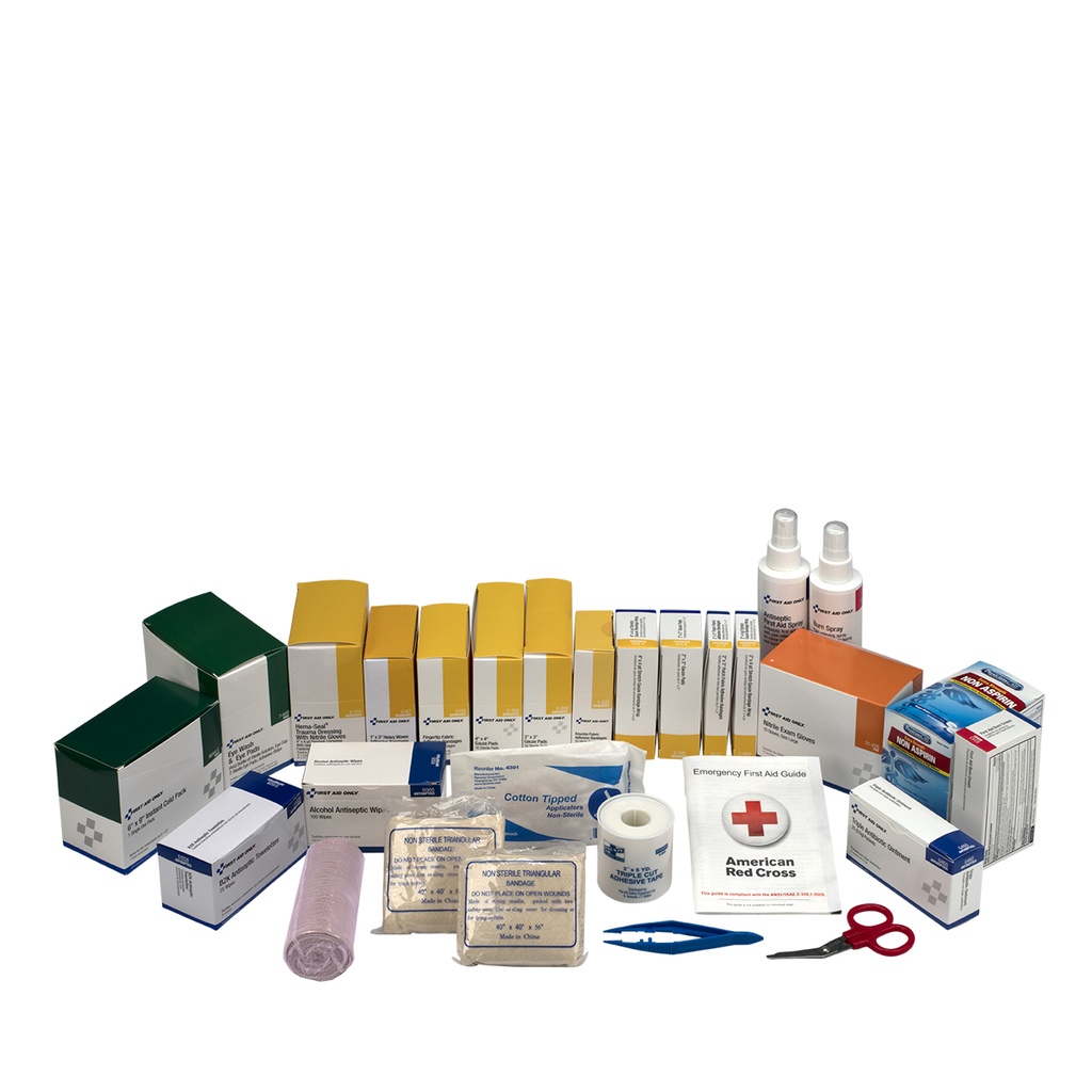 Refill for 6155, 3 Shelf First Aid Metal Cabinet Refill