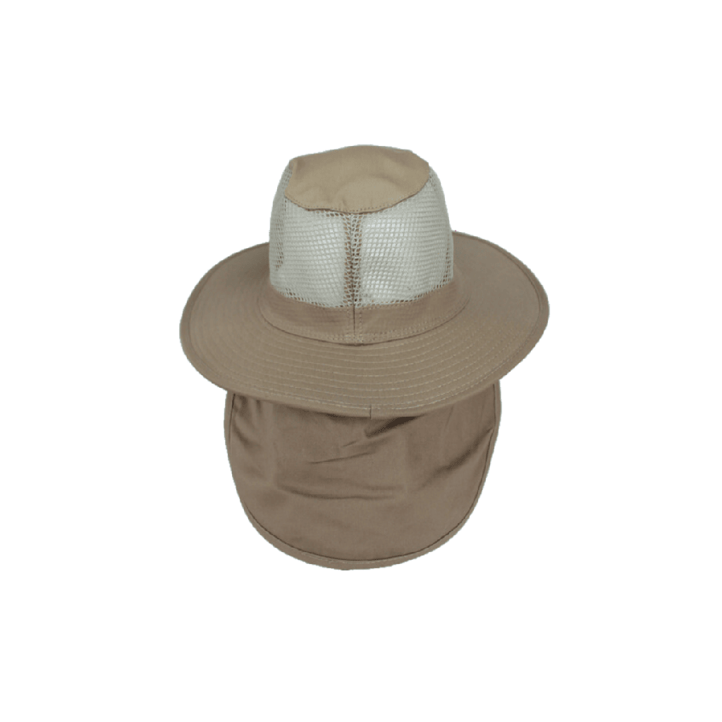 Solid Boonie Hats with Flap and Mesh Top