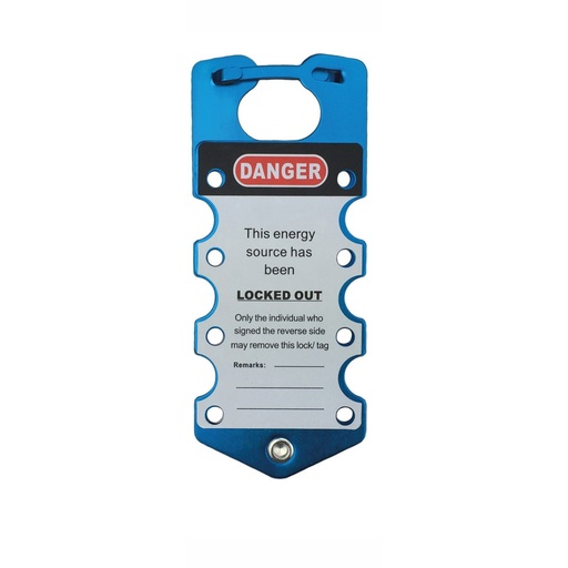 [ALH1-B] REECE Aluminum Lockout Tag Hasp - BLUE