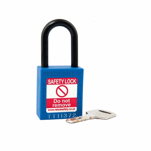 [NC38BLU] Blue REECE Non-Conductive Safety Padlock KTD