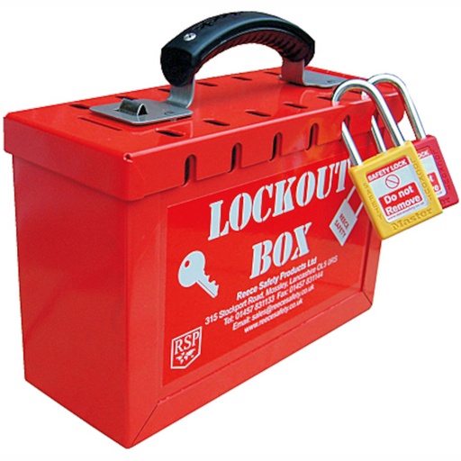 [RGL12] REECE  Portable Group Lockout Box - RED