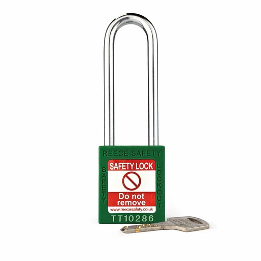 [TT38GRNKLONG-SET] Green REECE Nylon Safety Long Padlock KA SET