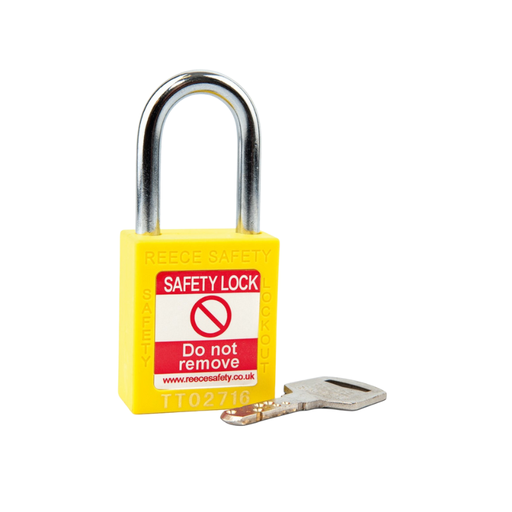 [TT38YLWK-SET] Yellow REECE Nylon Safety Padlock KA SET