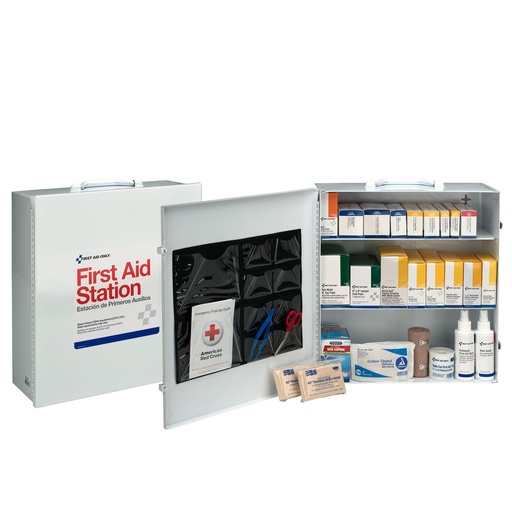 [6155] 3 Shelf First Aid Metal Cabinet