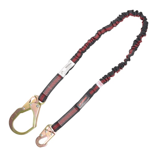 [UFL204111] 6 ft. Internal design shock absorbing lanyard with snap hook and rebar hook (ANSI)