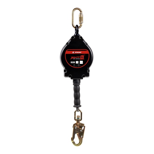 [UFS480020] 20 ft. Aluminum Housing Cable SRL with snap hook. Includes installation carabiner and tagline (ANSI)