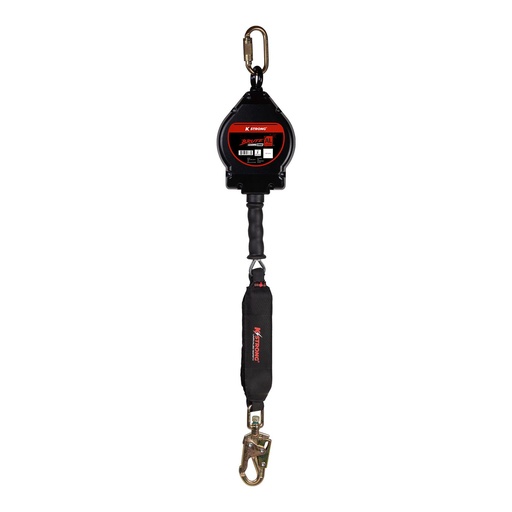 [UFS480020L] 20 ft. Aluminum Housing Cable SRL with swivel snap hook. Includes installation carabiner and tagline (ANSI)