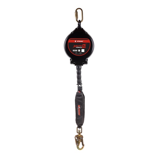 [UFS480050L] 50 ft. Aluminum Housing Cable SRL with swivel snap hook. Includes installation carabiner and tagline (ANSI)