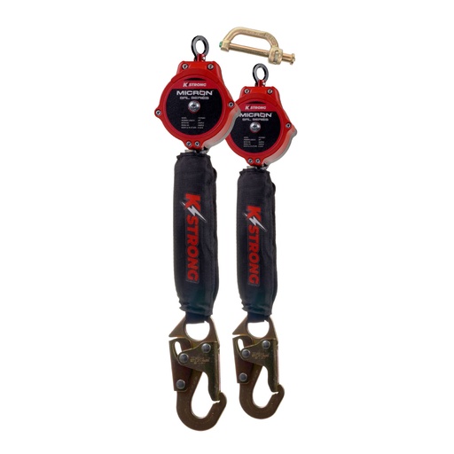 [UFS350002D] 6 ft. Micron™ SRL Assembly with Snap Hooks (ANSI) – Harness Connector Included