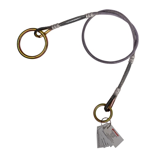 [UFA710006] 6' Coated Wire Cable Sling with snap hook and large O-ring