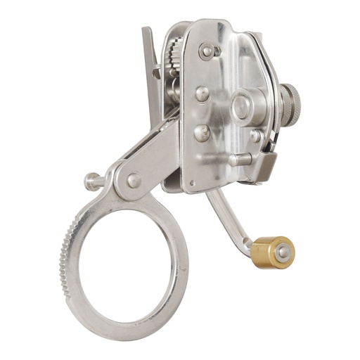 [UFG602100] 5/8" Stainless Steel Self-Tracking Rope Grab with Roller Guide