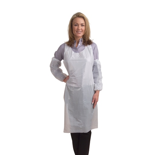 [PA1000] 100 Pack Disposable Polyethylene Aprons, 1.25 Mil