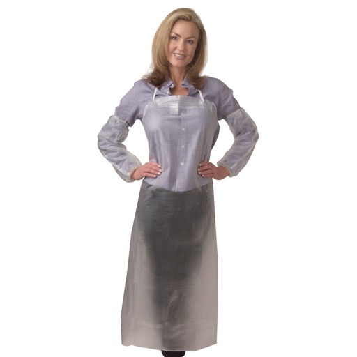 [RA06C48] Vinyl Apron, 6 Mil, Clear