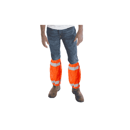 [VLG100] Hi Vis Orange Class E Leg Covers