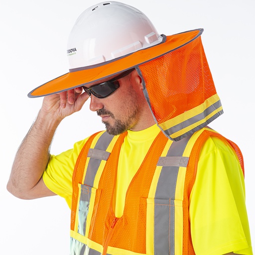 [VHB100] Hi-Vis Orange Polyester Mesh Neck Shade